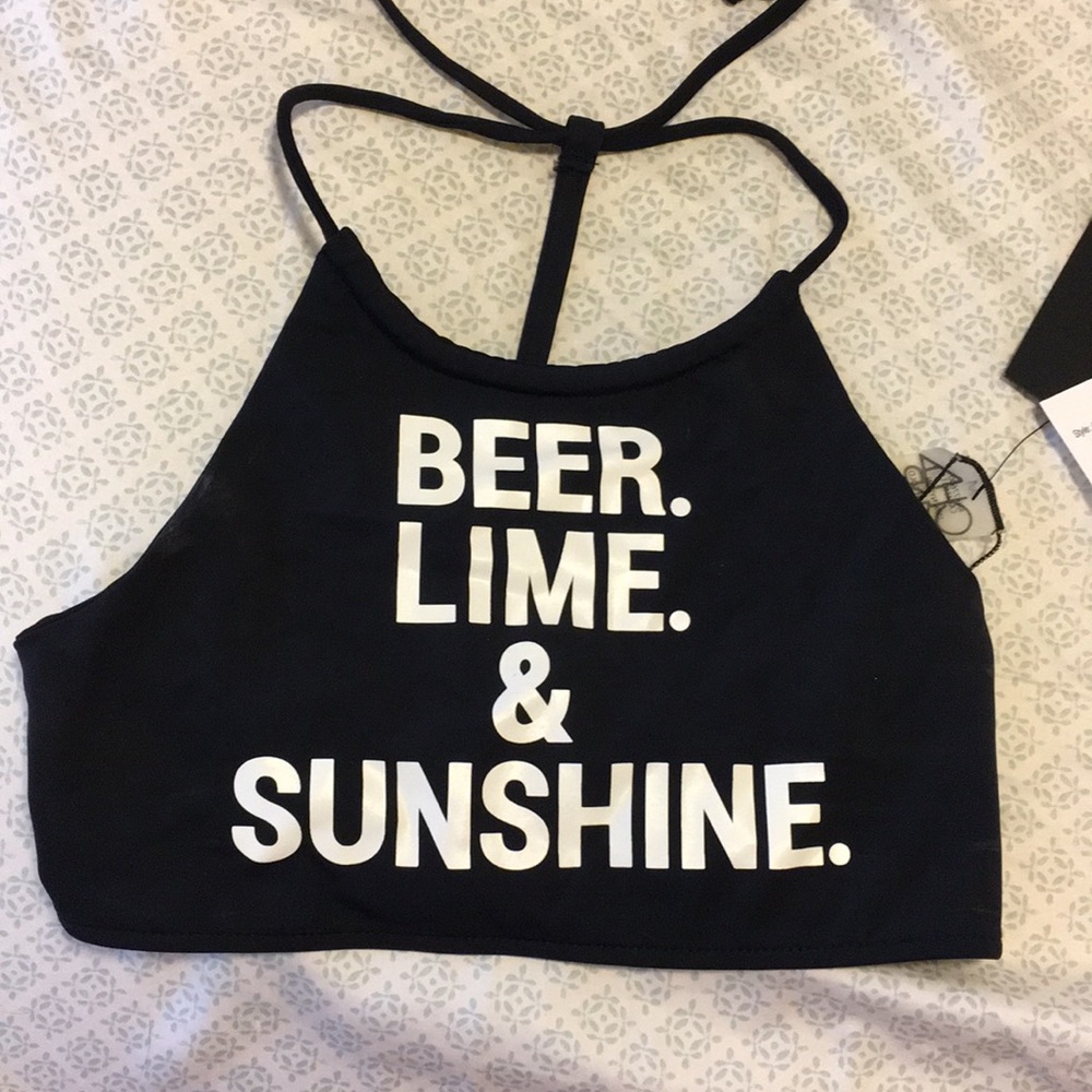 High neck bikini top - brand new with tags!